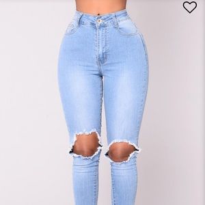 High waist jeans